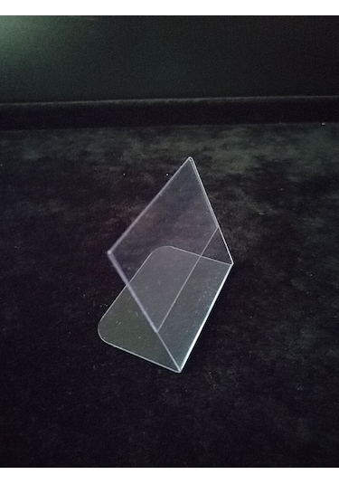 50 Adet Pvc Etiketlik Ayaklı Arkaya Açılı 4x4,5 Cm Mini Etiketlik