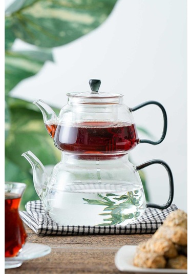 Acar Jasmin Borosilikat Cam Çaydanlık Şeffaf