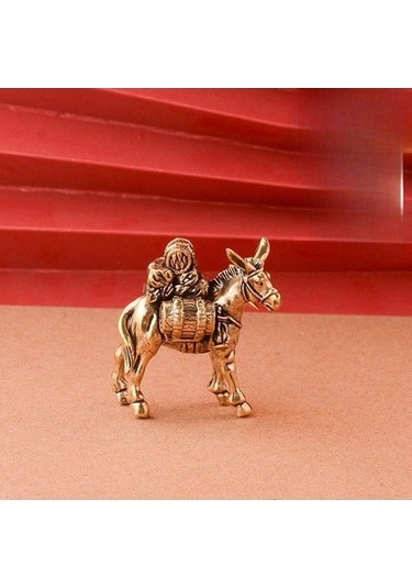 Lijinxu Eşekler Heykeli Yaratıcı Hayvan Koleksiyon Dolap Yatak 4.1x4.1cm