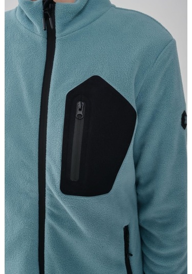 Exuma Kadın Mınt Tam Fermuarlı Polar 2322003-nane Yeşil