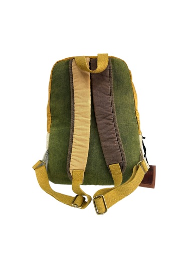 Kaliteli Vintage Salaş Disayn Günlük Gezi Spor Sırt Çantası Matanza Bag 30x42cm Sarı