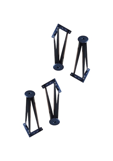 Metal Boru Ayak Kütük Masa Dresuar Orta Sehpa Zigon Ayağı 40 Cm 4 Adet