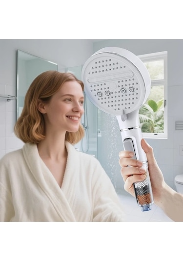 Fastbuy Challenger Negatif İyon Su Şelalesi 3 Parça Set Yüksek Basınçlı Ev Banyo Püskürtme Başlığı