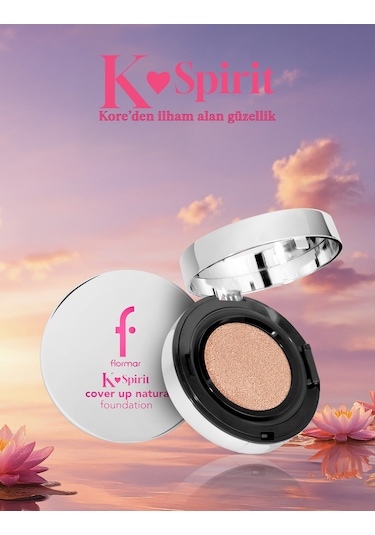 Flormar K-Spirit Cover Up Yüksek Kapatıcı & Uzun Süre Kalıcı Doğal Bitişli Fondöten 002 Porcelain
