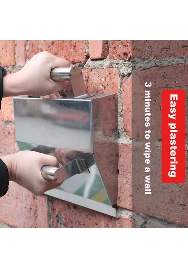 Moveevo Paslanmaz Çelik Harç Spatula, Ergonomik Kollü, 325mm Geniş, Çimento Ve Mortar İçin Dayanıklı Tuvalet Aracı