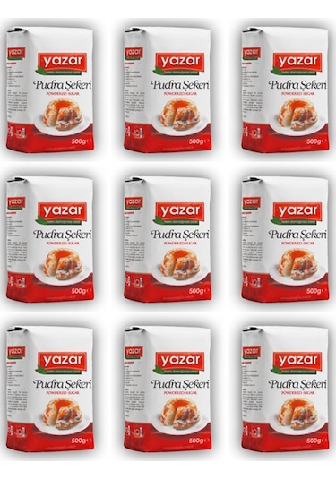 Yazar Pudra Şekeri 9 x 500 G