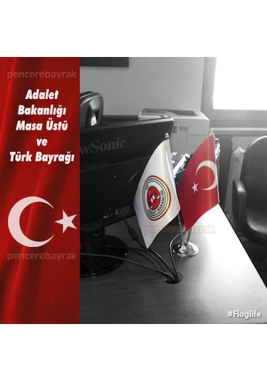 Masa Bayrak - Adalet Bakanlığı ve Türk Bayrağı