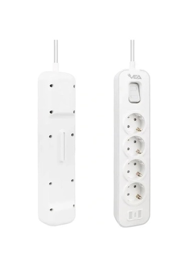 Vea Ve-nova104 A Class 4'lü Anahtarlı 1.5 Metre Grup Priz Standart