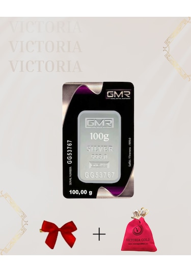Vıctorıa Gold Sertifikalı 100 Gr Külçe Gümüş 999 Ayar