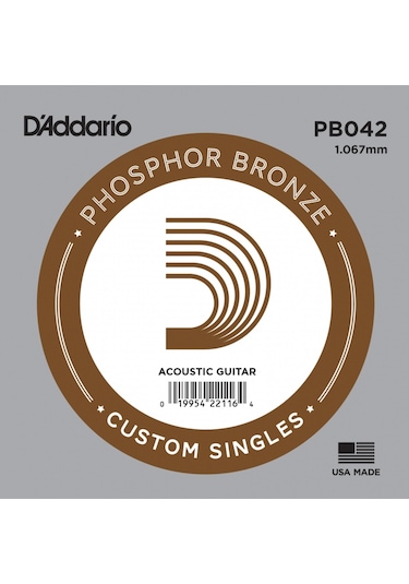 Daddario Pb042 Phosphor Bronze Akustik Tek Tel La