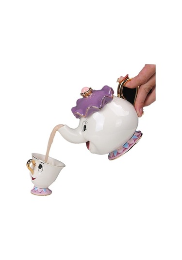 Pazly Sevimli Seramik Çaydanlık Çay Bardağı Ve Kupa