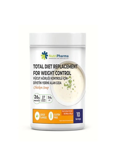 Whey Proteinli Diyet Tavuk Çorbası Yüksek Proteinli Çorba Öğün Tozu, 600g