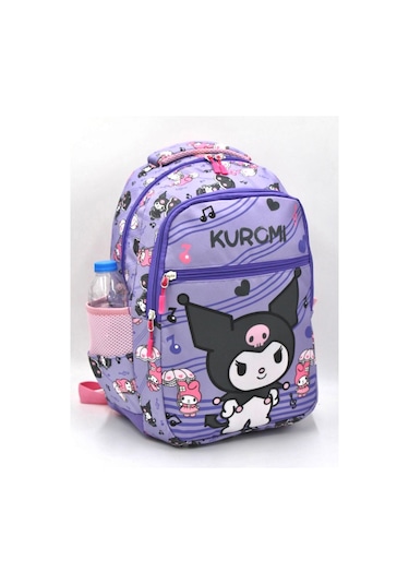 Kuromi Desen Mor Ortopedili Beslenmelikli Sırt İlkokul Çantası