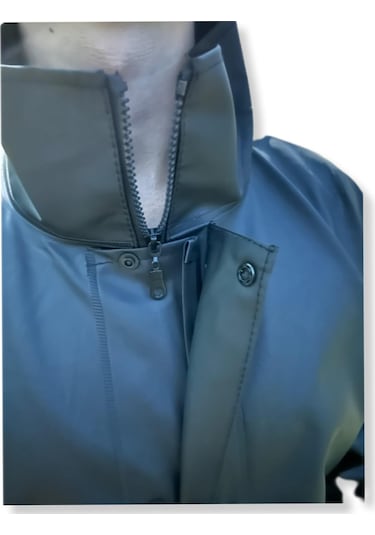 Geborgenheit Reflektörlü Cepli Motorcu Kalın Motosiklet Yağmurluk