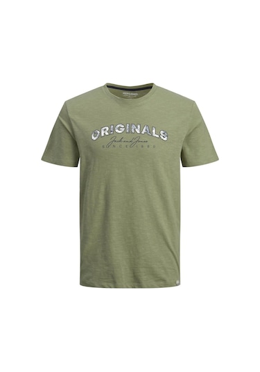 Jack & Jones Erkek Jorbloomer Baskılı T-shirt 12205787 001