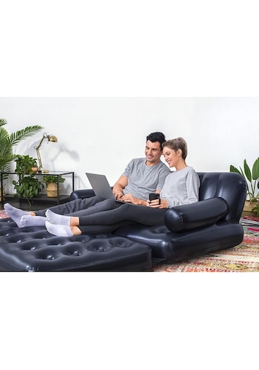 Bestway Açılır Koltuk 188x152x64 Siyah