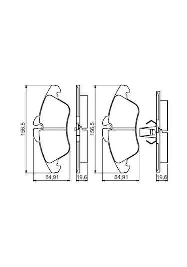 Mercedes Sprinter 313 Cdı 2.1 2000-2006 Bosch Ön Balata Netpar21576