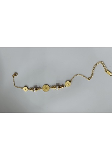 Kadın Çelik Ata Bileklik Altın Renk Çelik