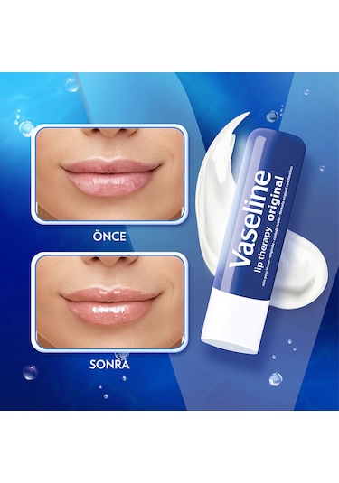 Vaseline Lip Therapy Dudak Bakım Kremi Original 4.8 Gr X2