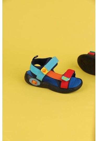 Dudino Coconut Hafif Taban Işıklı Ortopedik Çocuk Sandalet Mavi