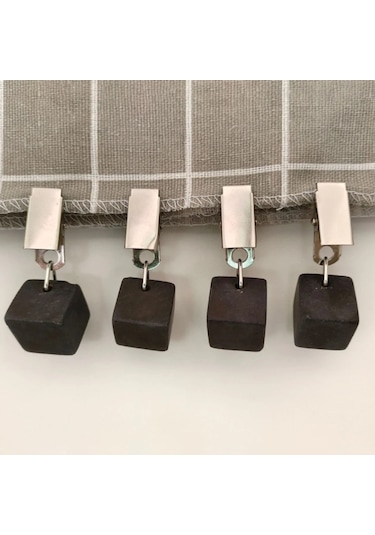Bw-4 Adet Masa Örtüsü Ağırlıkları Mermer Taş Masa Örtüsü Askıları Kapalı Açık Kare Ağır Masa Örtüsü Tutucu Metal Klipsli