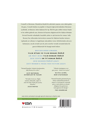 Normal İnsanlar - Sally Rooney -Can Yayınları