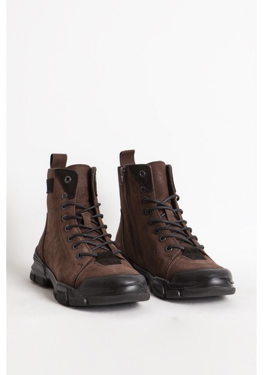 Hammer Jack 102 21520 Mbonn Gerçek Nubuk Deri Erkek Bot Kahverengi