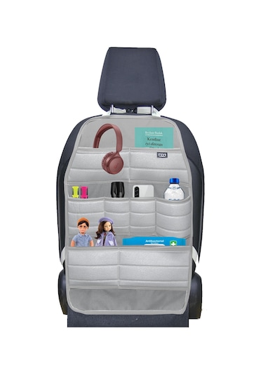 Bod Ecolux Serisi Taytüyü Araba Oto Koltuk Arkası Eşya Düzenleyici Araç İçi Organizer Gri