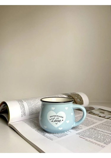 Kupa Fincan Bardak 150 Ml Hediyelik - Mavi MAvi