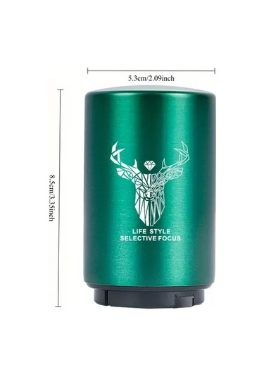 Oldfriend Yeşil 2 Adet Otomatik Bas Çek Bira Şişe Açacağı Paslanmaz Çelik Tek Elle Kullanım Yeşil 2 Adet