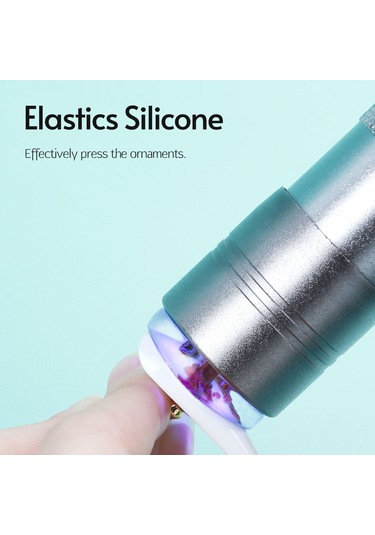 Leezsing Mini Ultraviyole Tırnak Işığı Taşınabilir Silikon Tırnak Pres Kürleme Lambası El Tipi Led'ler Tırnak Kurutma Işığı Manikür Aletleri