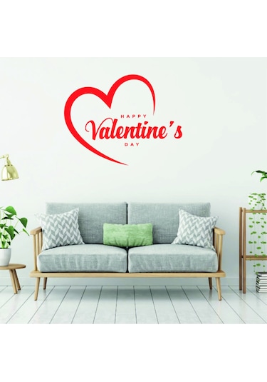 Happy Valentine's Day & 14 Şubat Sevgililer Günü Sticker-3 Renkli