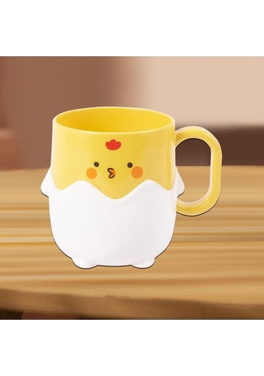 Pazly Yuvarlak Yıkama Suntek Karikatür Kabı Gözler Fırçası Fincan Diş Lv Diğer