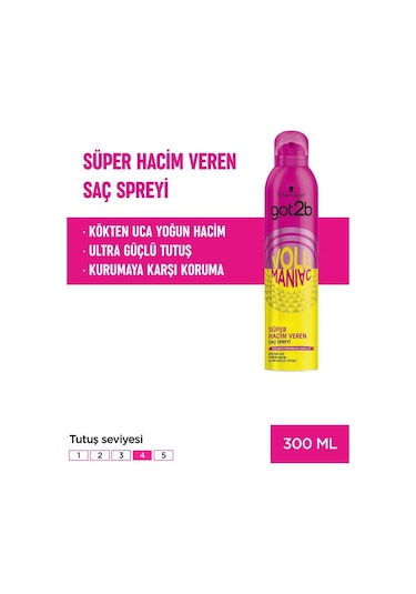 Schwarzkopf Got2b Volumaniac Süper Hacim Veren Saç Spreyi 300 ML