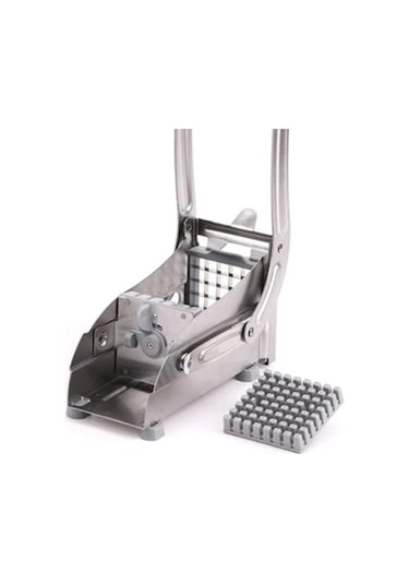 Pazly Cbtx Paslanmaz Çelik Ev Patates Cipsi Kesme Makinesi Patates Kesme Parçalayıcı, Patates Parçalayıcı İle Gri