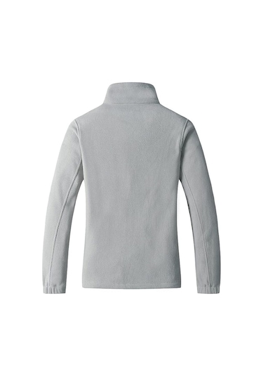 Unisex Polar Tam Fermuarlı Outdoor Polar Ceket Tactical Polar Kadın-erkek Polar Renkli-tam Gri