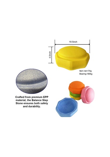 Geeksen Çocukların Denge Ve Koordinasyon Becerilerini Geliştiren Renkli Epp Adım Taşı Sarı
