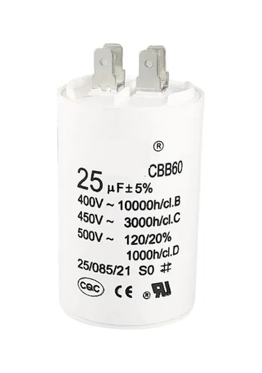 Kondansatör Kapasitör Klima 25 Μf 450v