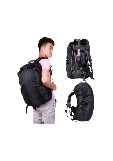 Sones 45l Ayarlanabilir Su Geçirmez Toz Geçirmez Sırt Çantası Yağmur Kılıfı Taşınabilir Ultra Hafif Koruyucu Kılıf Turuncu