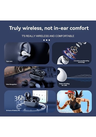 Novahub Kablosuz Kemik İletimli Aır51 Kulaklık - Hafif Tasarım, Spor Ve Müzik İçin, Bt 5.3, 36 Saat Çalma