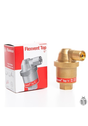 Flamco Flexvent Top ½" 10 Otomatik Atma Purjörü (449730319) Fiyatları ve Özellikleri
