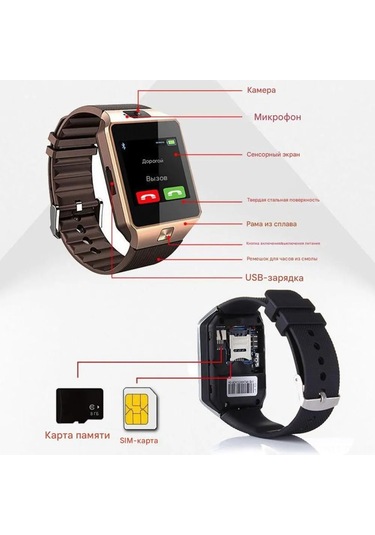 Dofolink DZ09 Bluetooth Arama Akıllı Saat (İthalatçı Garantili)