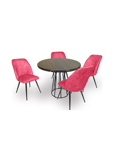 Beymobilya Bahçe Ve Balkon Masa Takımı Palermo Werzalit - Nilüfer Q90 (540686220) Siyah