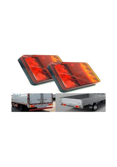 Moveevo Kamyon Led Arka Feneri: Sinyal, Tırnak Ve Fren Işığı - Kırmızı