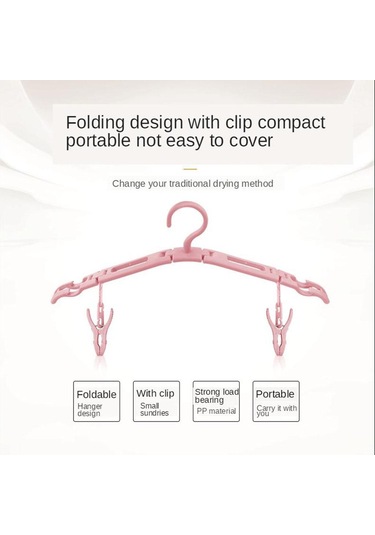 Homyl Seyahat Katlanır Elbise Askısı Kaymaz İç Yeşil Yeşil