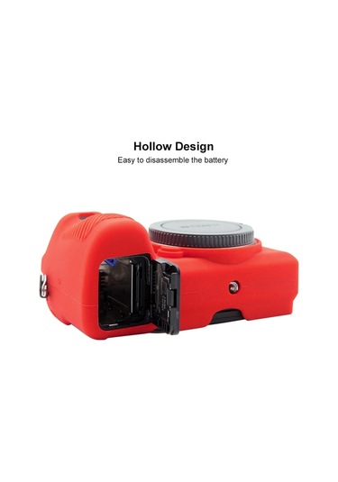 Sony Ilce-6500 İçin Puluz Soft Silikon Koruyucu Kılıf Kırmızı Diğer