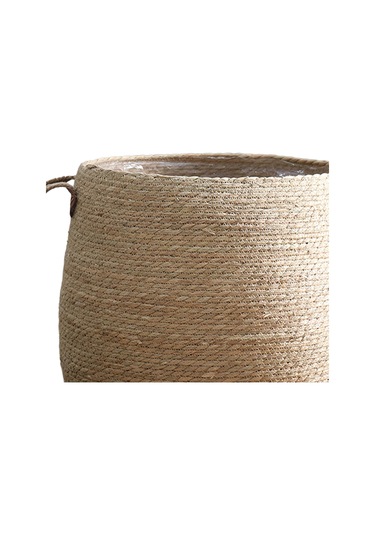 Suntek Dokuma Bitki Sepeti Çamaşır Torbası Dekorasyon L