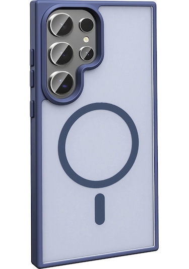 Toyigoo Galaxy Uyumlu S25 Ultra Kılıf M-safe Şarj Özellikli Mat Arka Yüzey Tygo Sio Kapak - Lila Lila