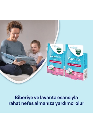 Vicks Vbr7 Vapopads Biberiye & Lavanta Aromalı Koku Tableti