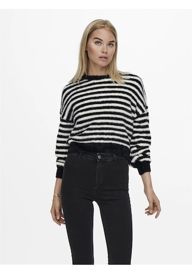 Only Onlpiumo L/s Pullover Kadın Bluz 15235973-19434 001